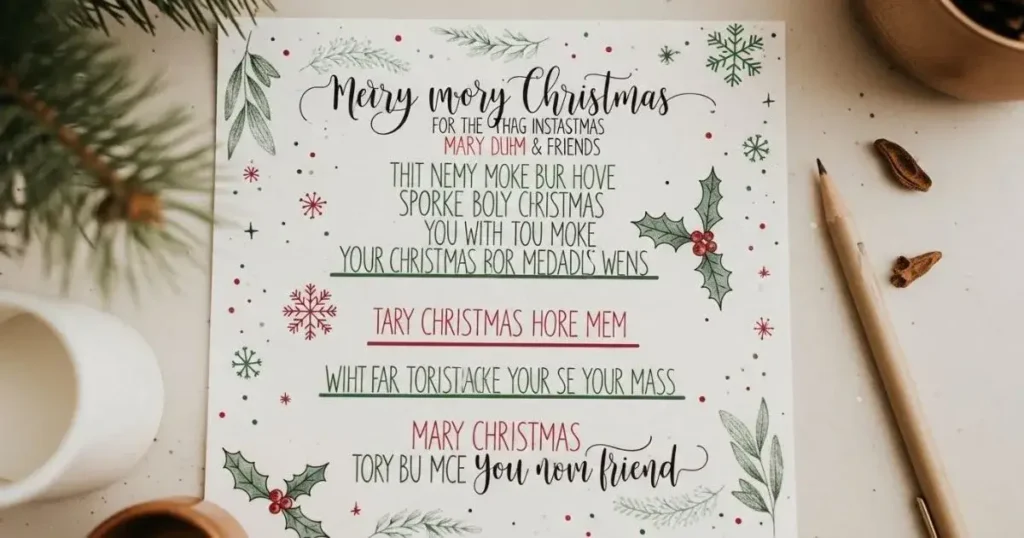 Short Christmas Captions for Instagram