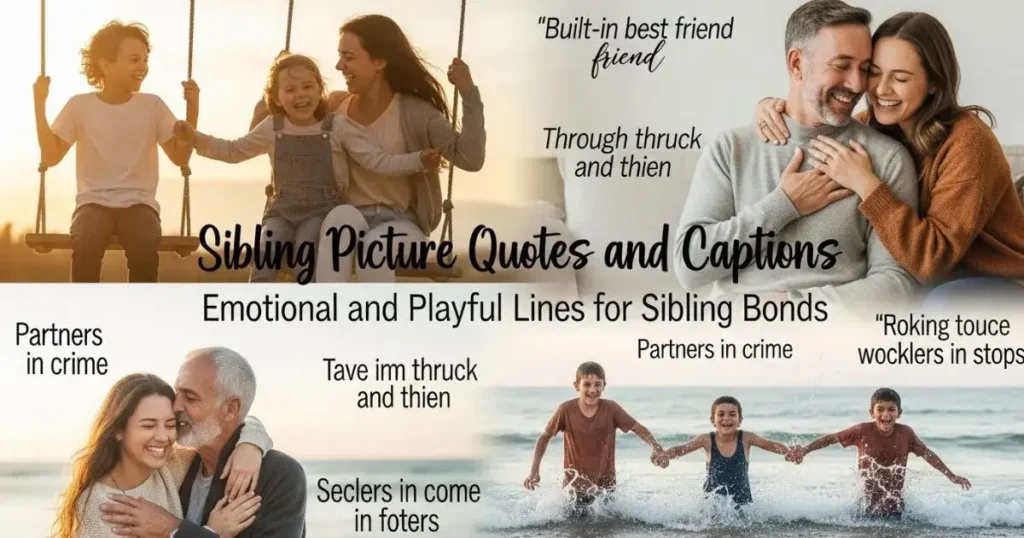 Sibling Picture Quotes and Captions