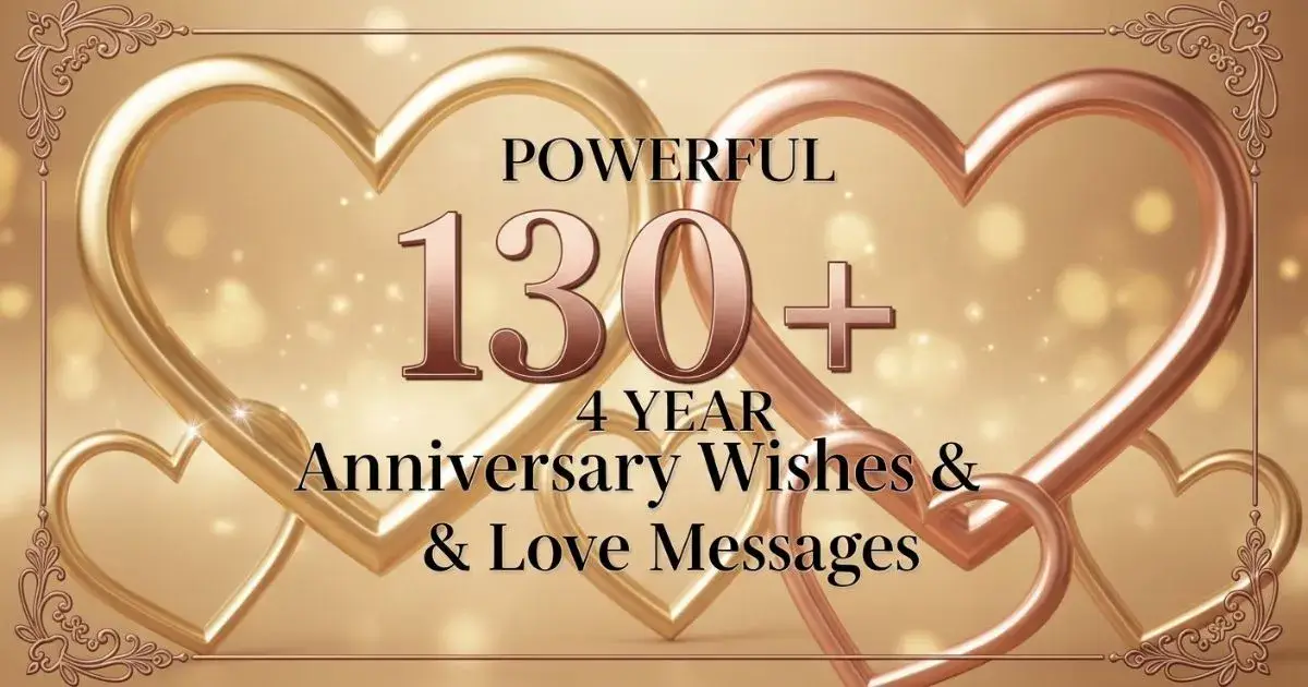 4 Year Anniversary Wishes