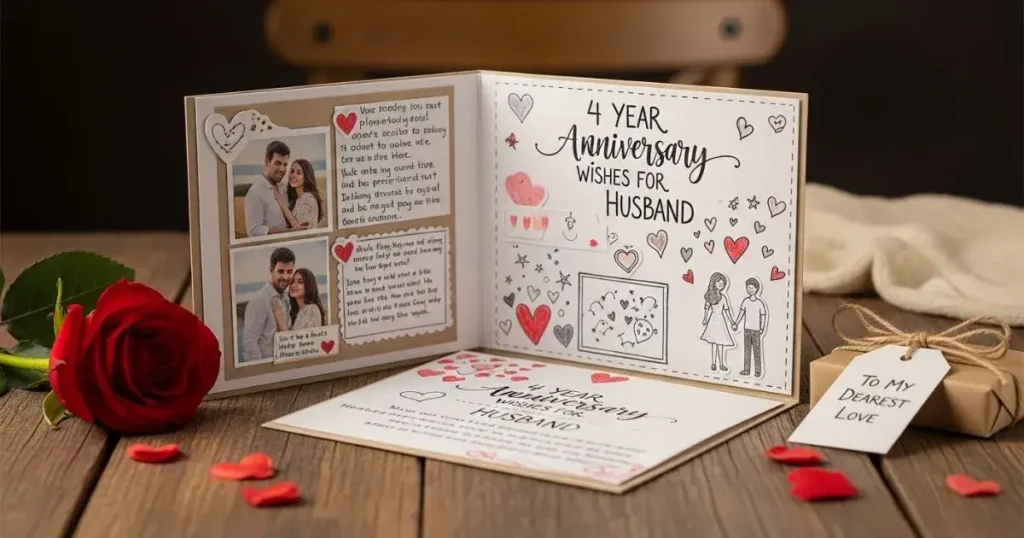 4 Year Anniversary Wishes for Husband 
