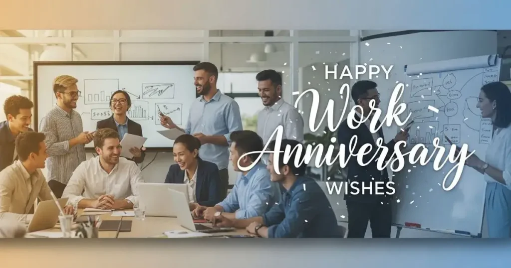 Happy work anniversary wishes