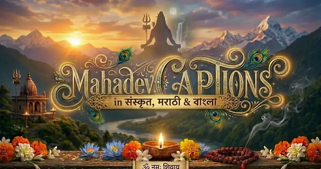 Har har mahadev caption bengali